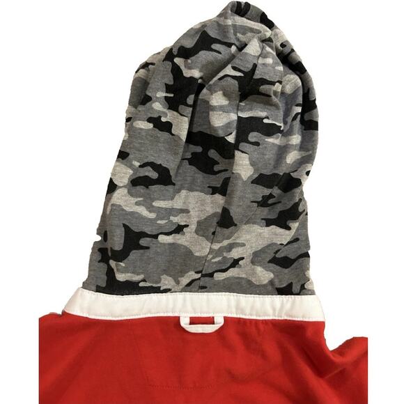 Club Room Mens Hoodie New Red Camouflage Red Pullover-Large - Picture 2 of 6